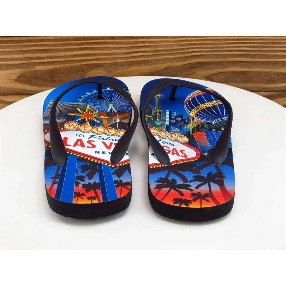 Las Vegas Size‎ 7-8 M Women Sandal Flip Flop Multicolor Synthetic